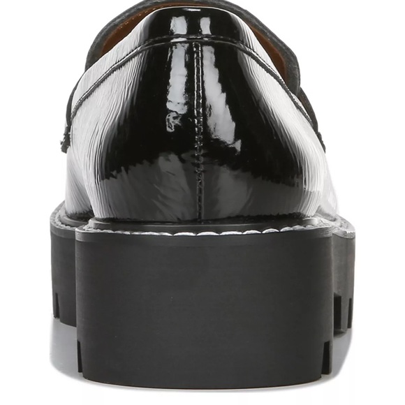 NWOT WORN TWICE Balin Lug Sole Loafers BLACK FAUX PATENT give me your best offer - Picture 5 of 7